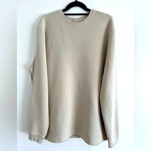 Folk sweatshirt. Size 4 (Large). Beige.